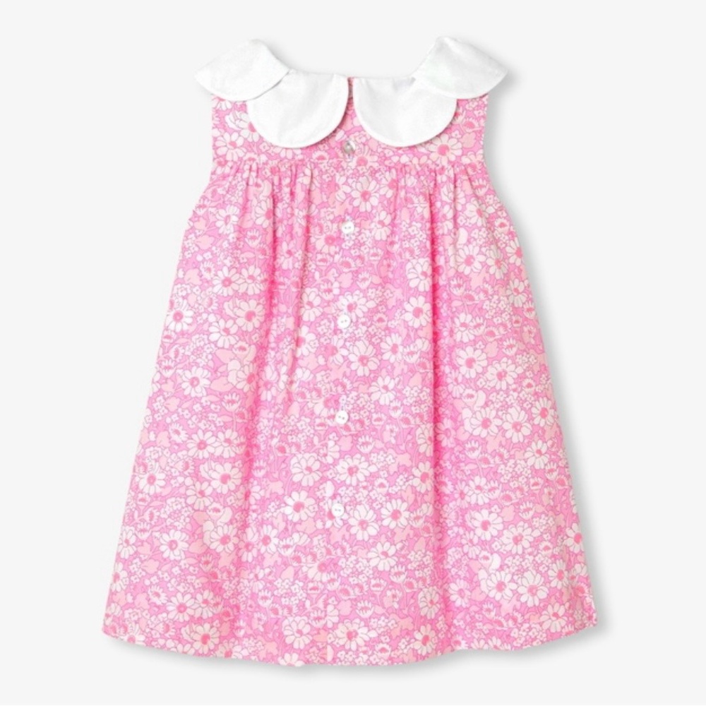 Jacadi Baby girl Liberty fabric ceremony dress - pink/multicolour